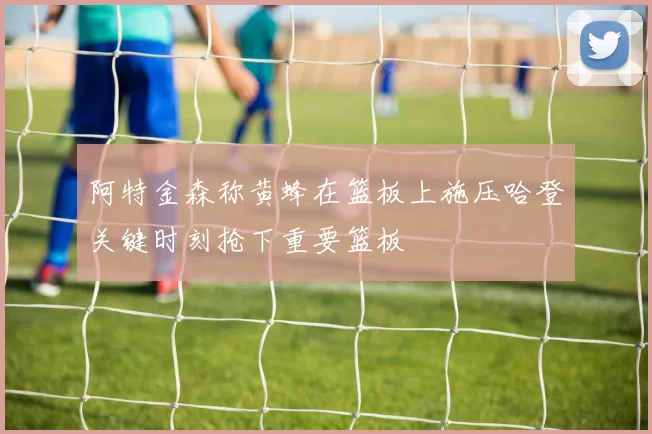 阿特金森称黄蜂在篮板上施压哈登关键时刻抢下重要篮板